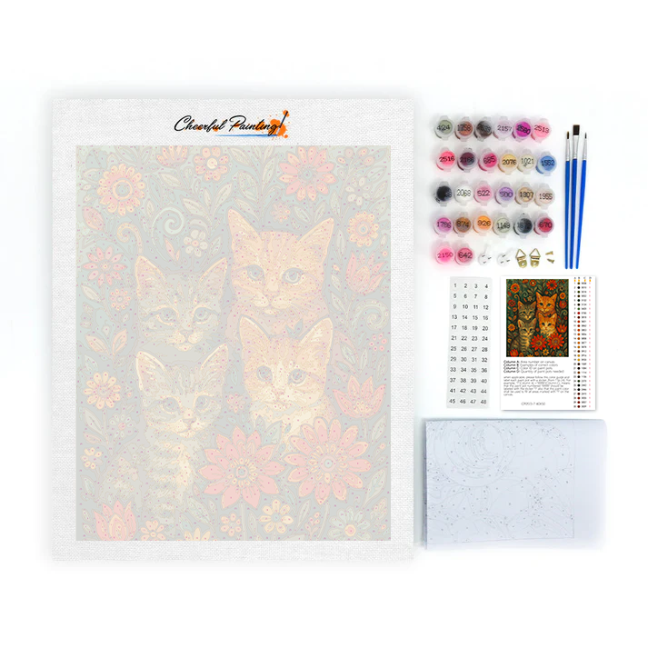 Bohemian Cats - Paint by Numbers