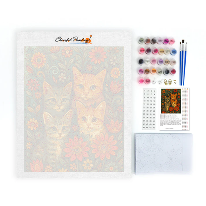 Bohemian Cats - Paint by Numbers