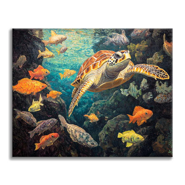 Turtles and Fish - Paint by Numbers