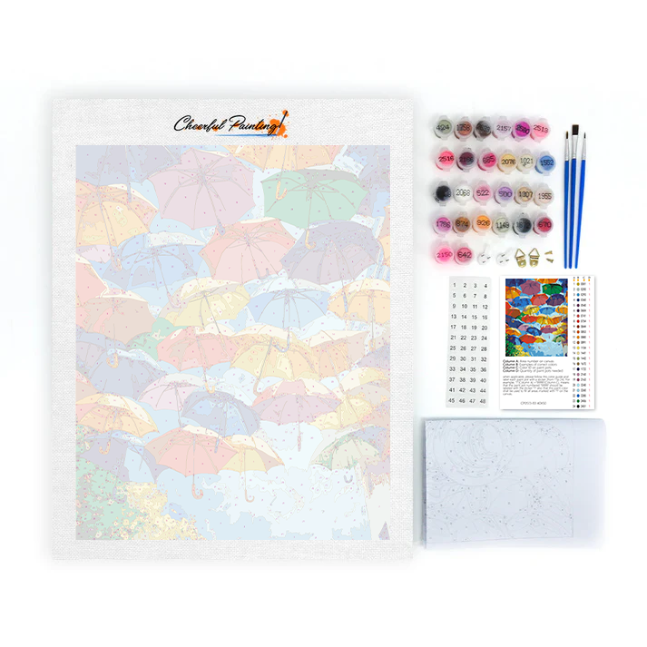 Umbrellas - Paint by Numbers