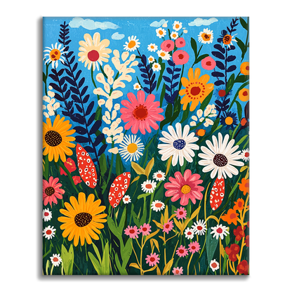 Wild Flowers - Paint by Numbers