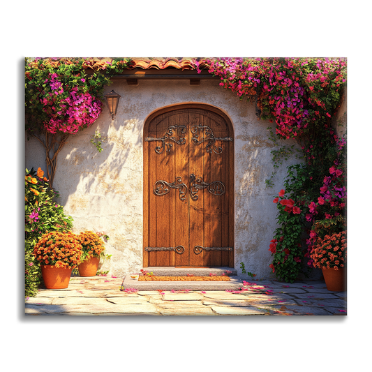 Wooden Door - Paint by Numbers