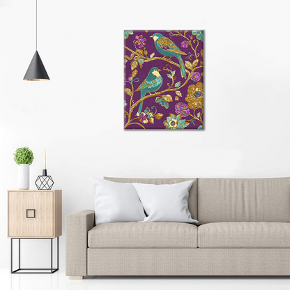 Gold-edged Bird - Paint by Numbers