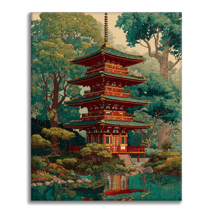 Chidori Gate Reflection - Paint by Numbers