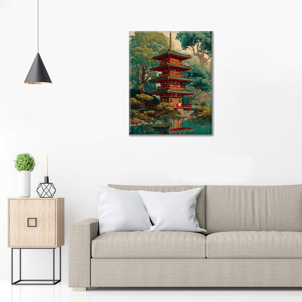 Chidori Gate Reflection - Paint by Numbers