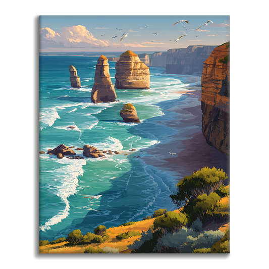 The Twelve Apostles Rock - Paint by Numbers
