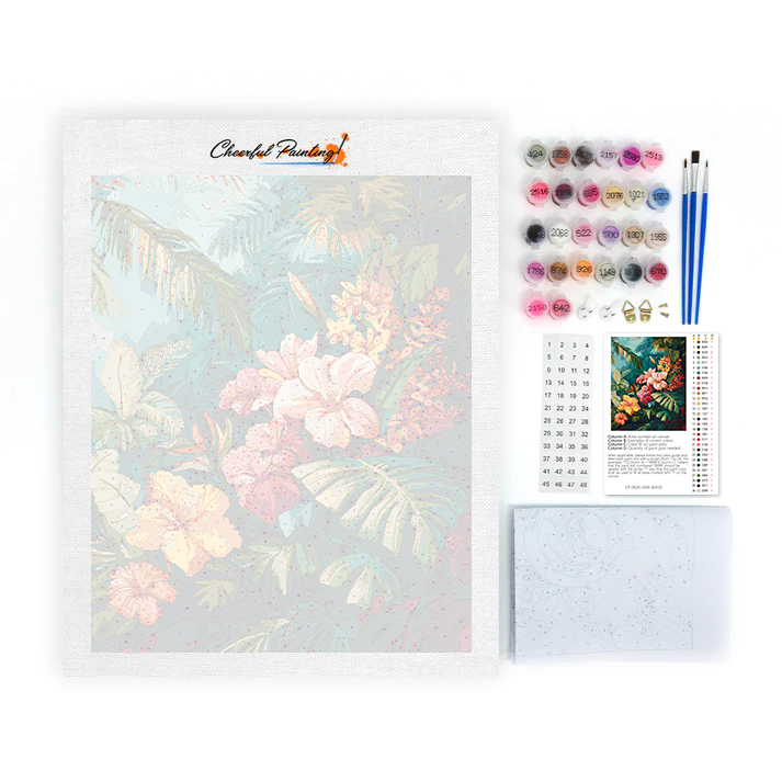 Tropical Bloom - Paint by Numbers