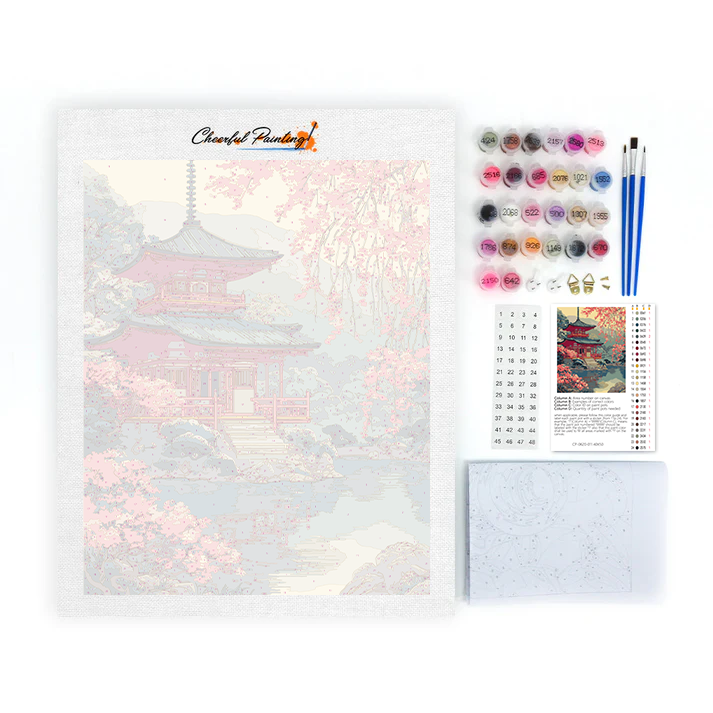 Chidori Shrine Gate - Paint by Numbers