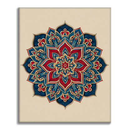 Twin Mandala - Paint by Numbers