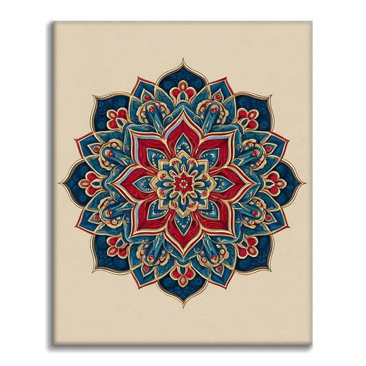 Twin Mandala - Paint by Numbers