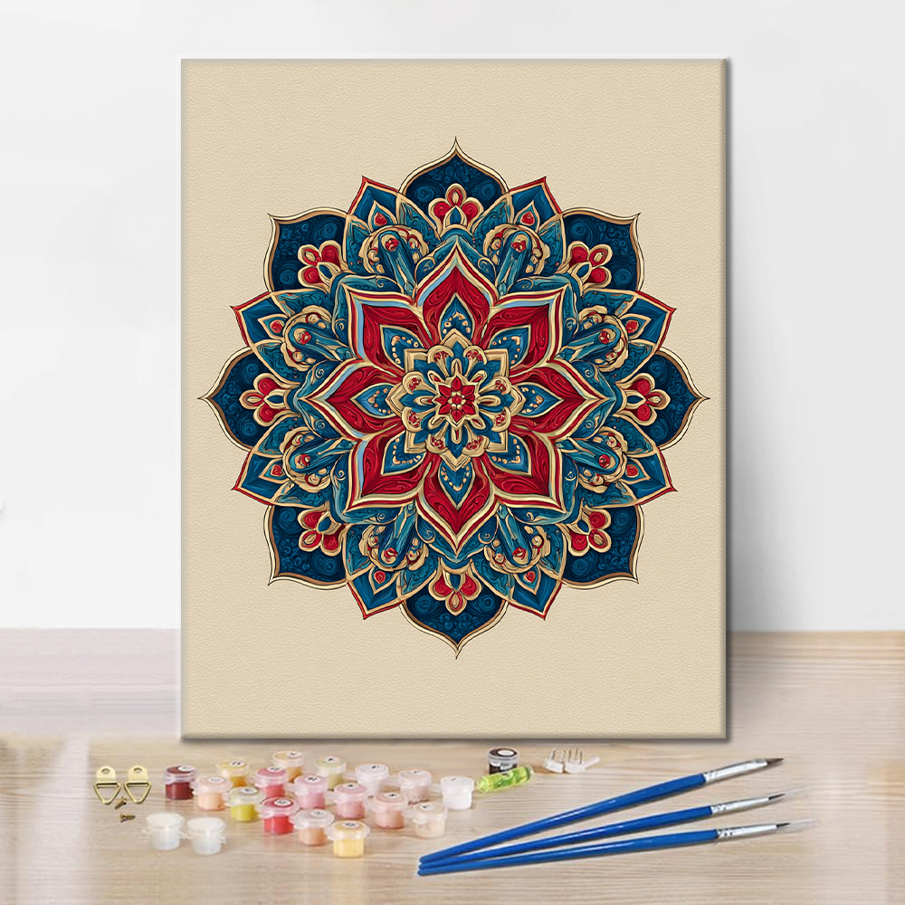Twin Mandala - Paint by Numbers