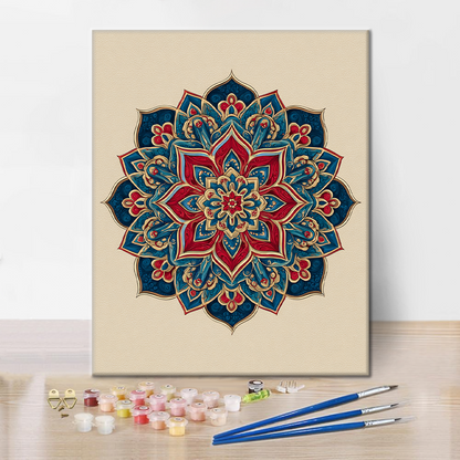 Twin Mandala - Paint by Numbers