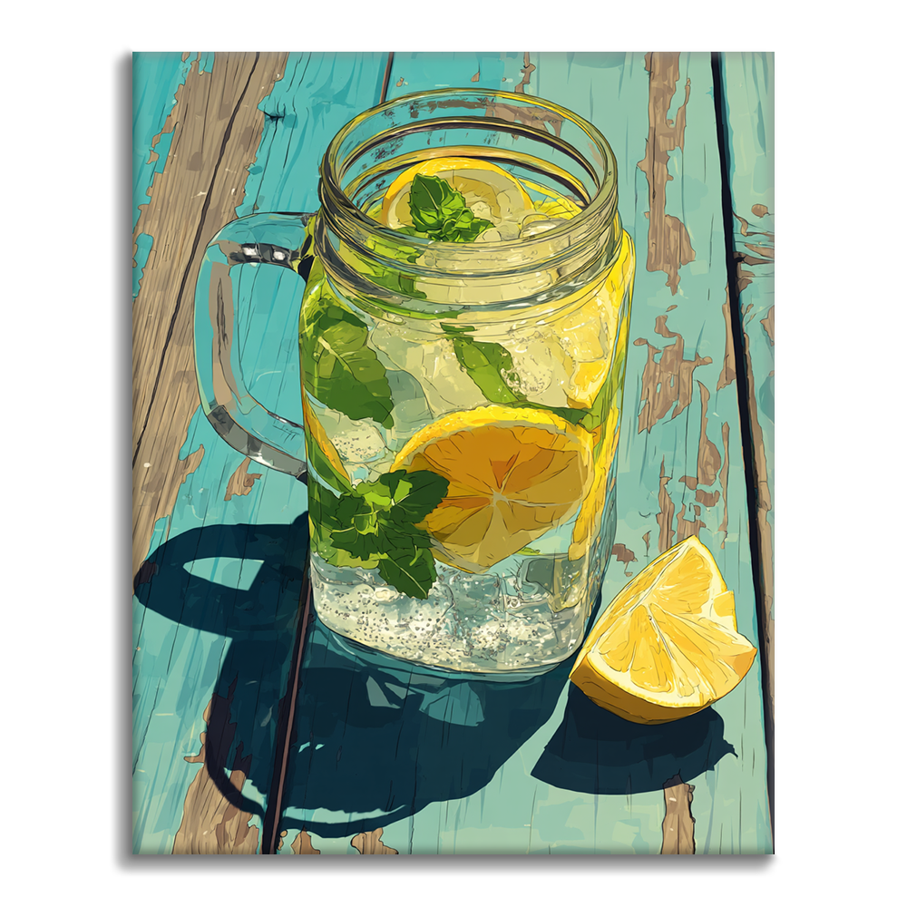 Chilled Lemonade - Paint by Numbers