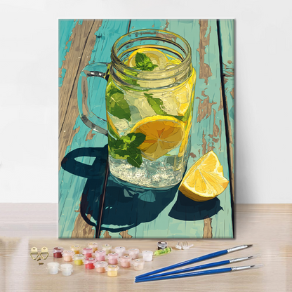 Chilled Lemonade - Paint by Numbers