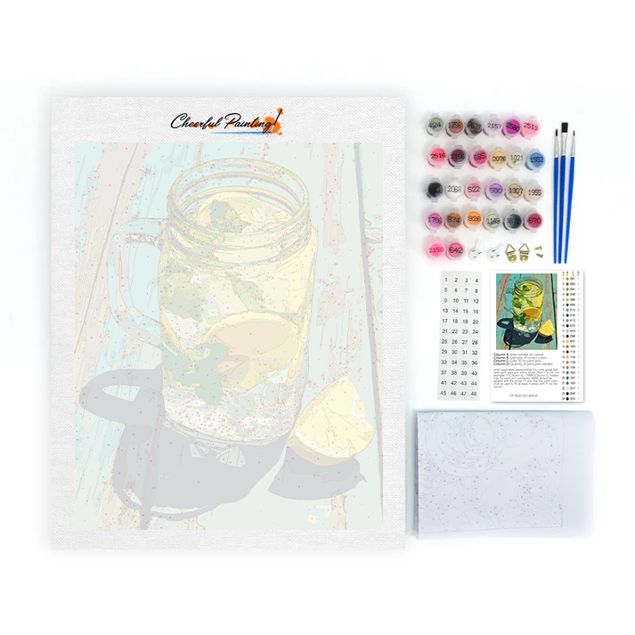 Chilled Lemonade - Paint by Numbers