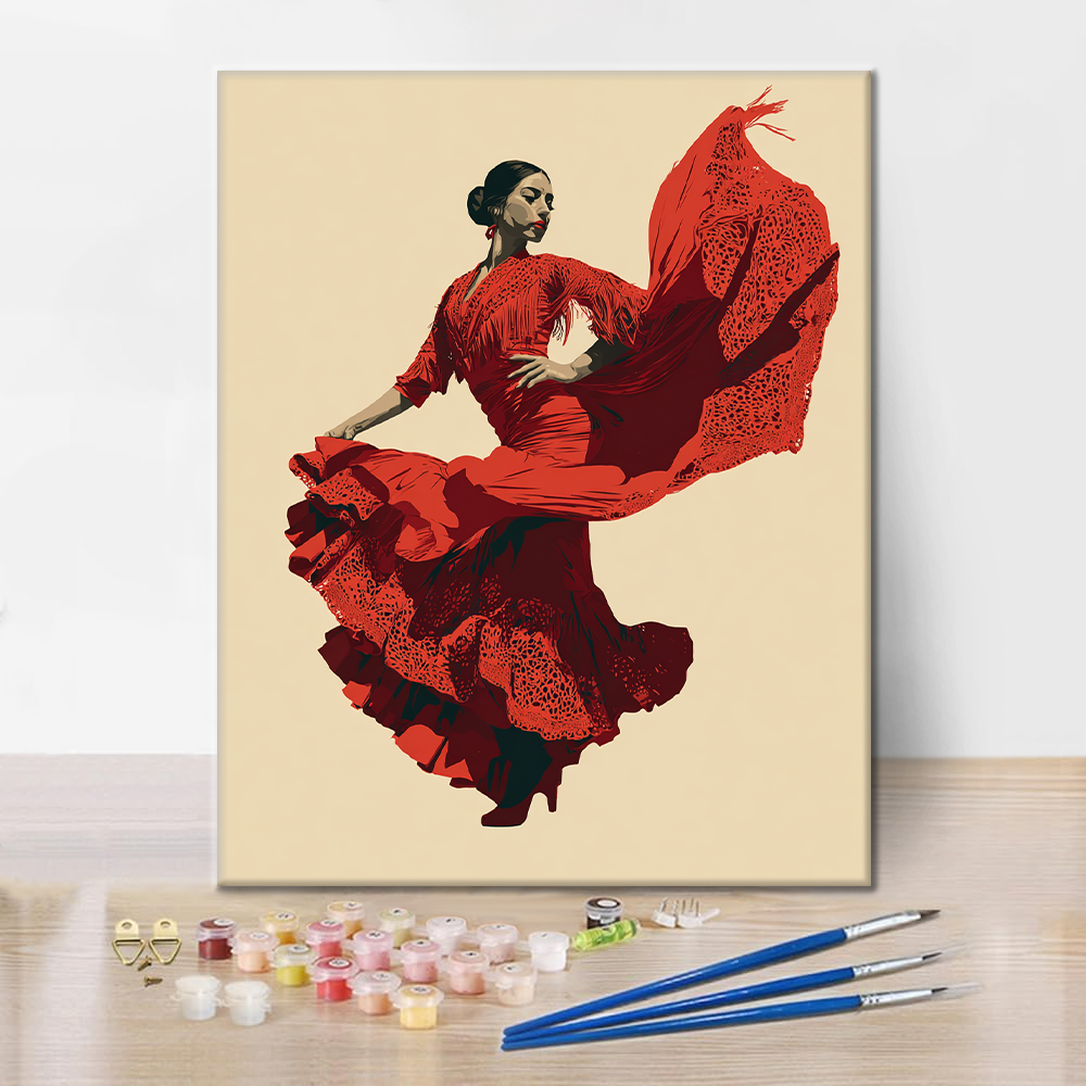 Flamenco Dancer - Paint by Numbers