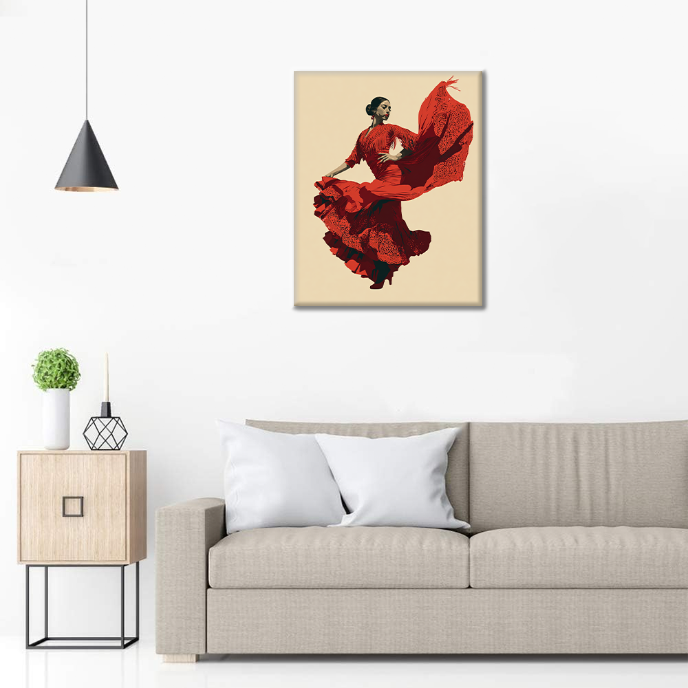 Flamenco Dancer - Paint by Numbers
