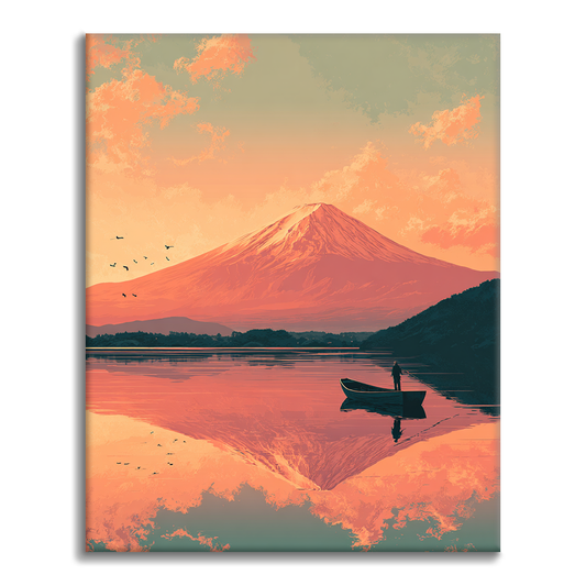Fujisan Twilight - Paint by Numbers