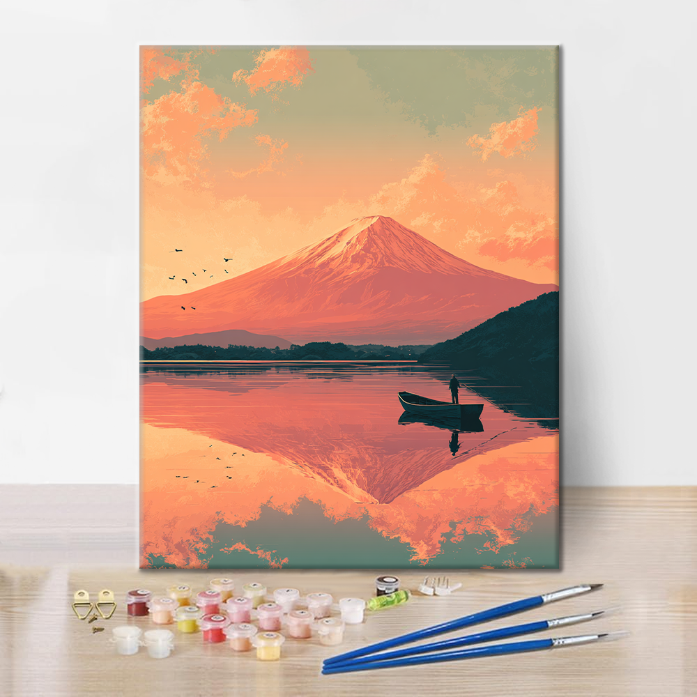 Fujisan Twilight - Paint by Numbers