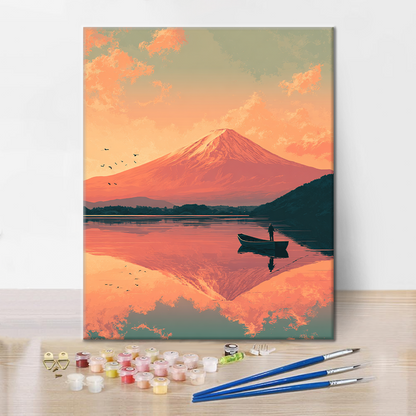 Fujisan Twilight - Paint by Numbers