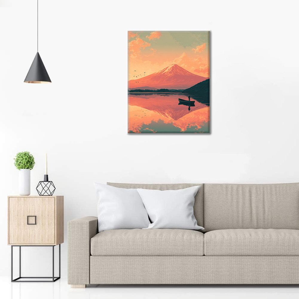 Fujisan Twilight - Paint by Numbers