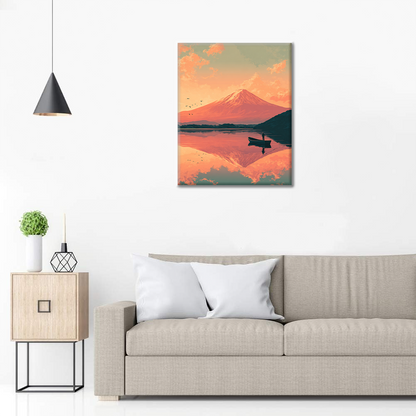 Fujisan Twilight - Paint by Numbers