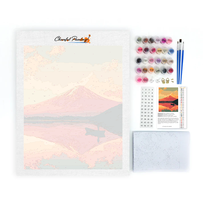 Fujisan Twilight - Paint by Numbers