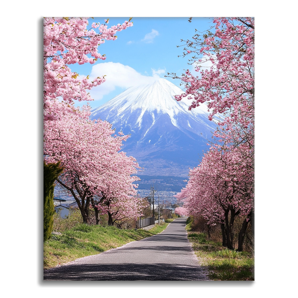 Mountain of Petals - Paint by Numbers