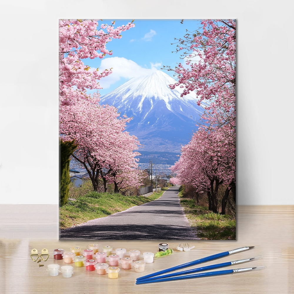 Mountain of Petals - Paint by Numbers