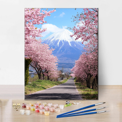 Mountain of Petals - Paint by Numbers