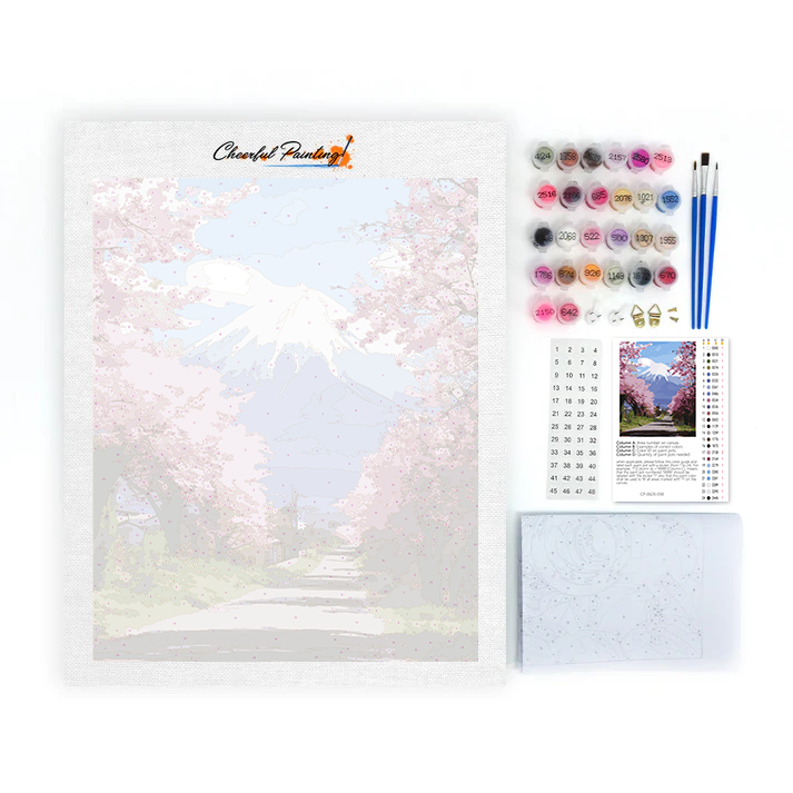 Mountain of Petals - Paint by Numbers
