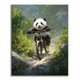 Panda Mountain Bike - Paint by Numbers