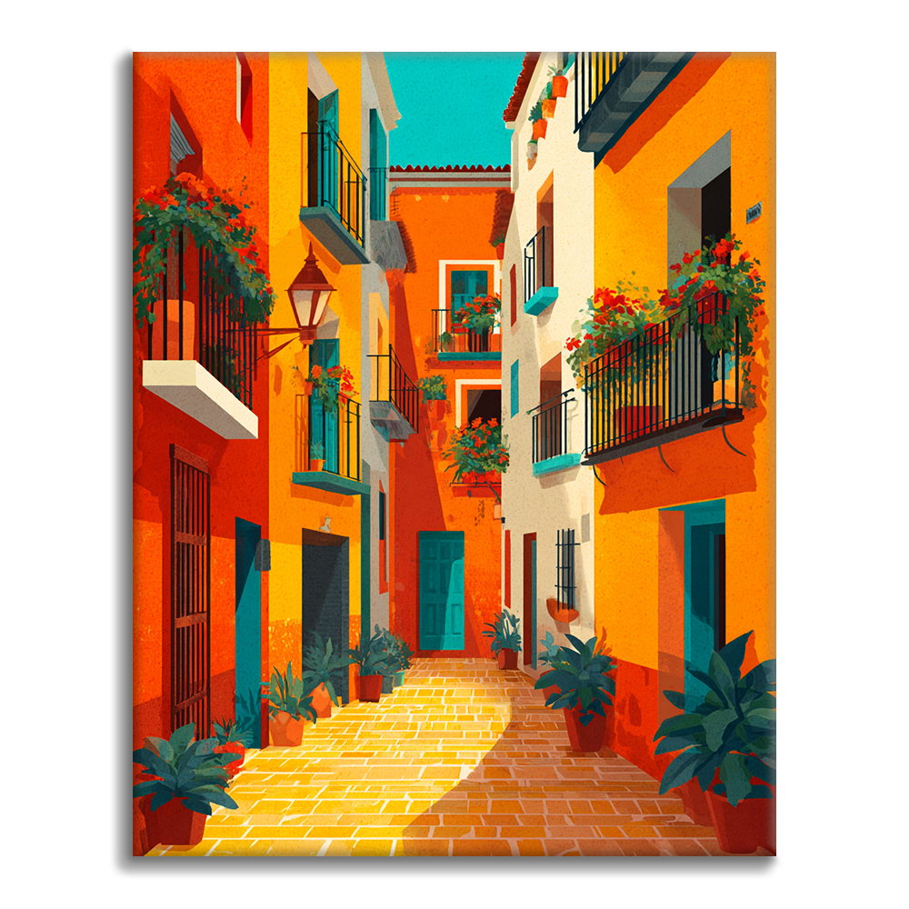 Quiet Village - Paint by Numbers
