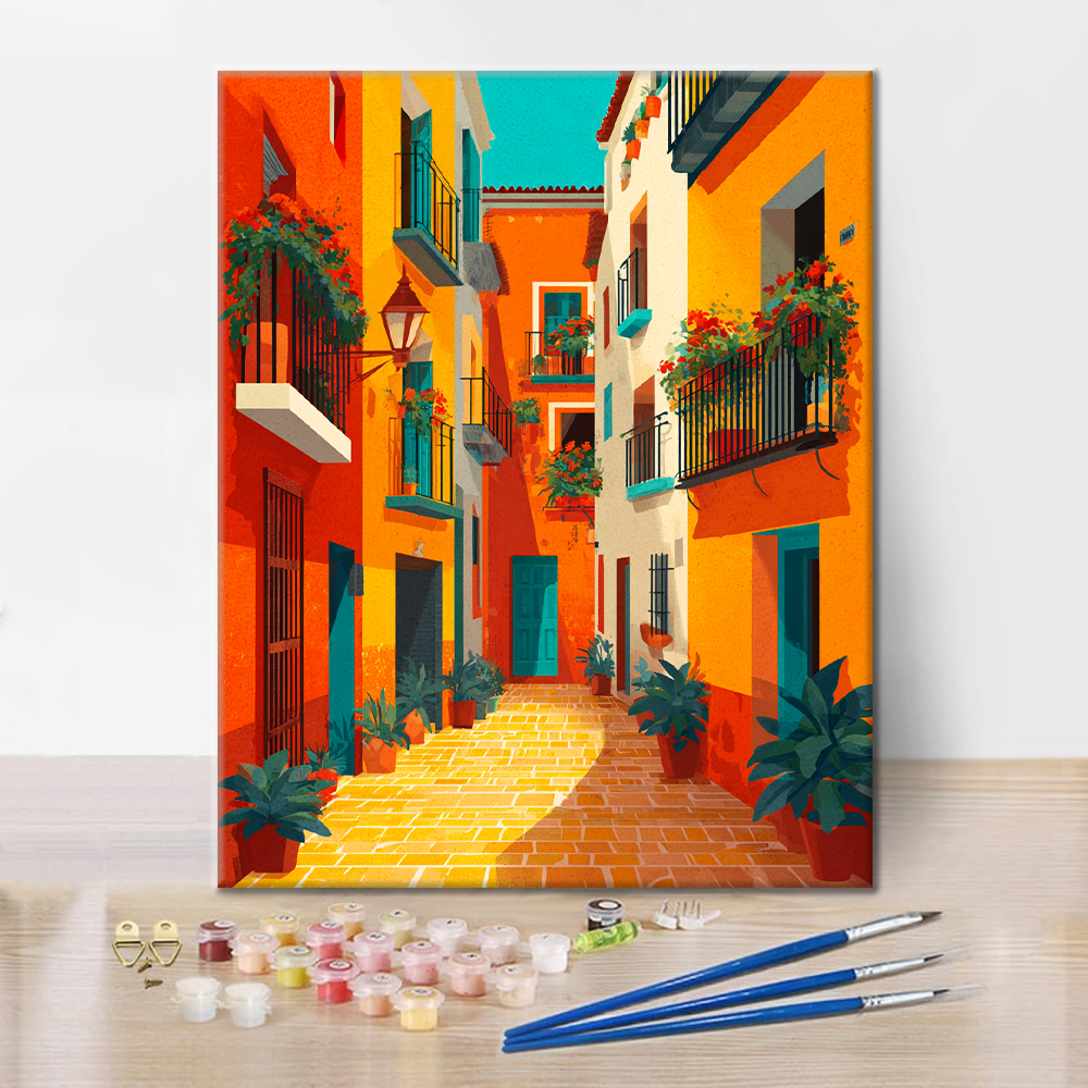 Quiet Village - Paint by Numbers