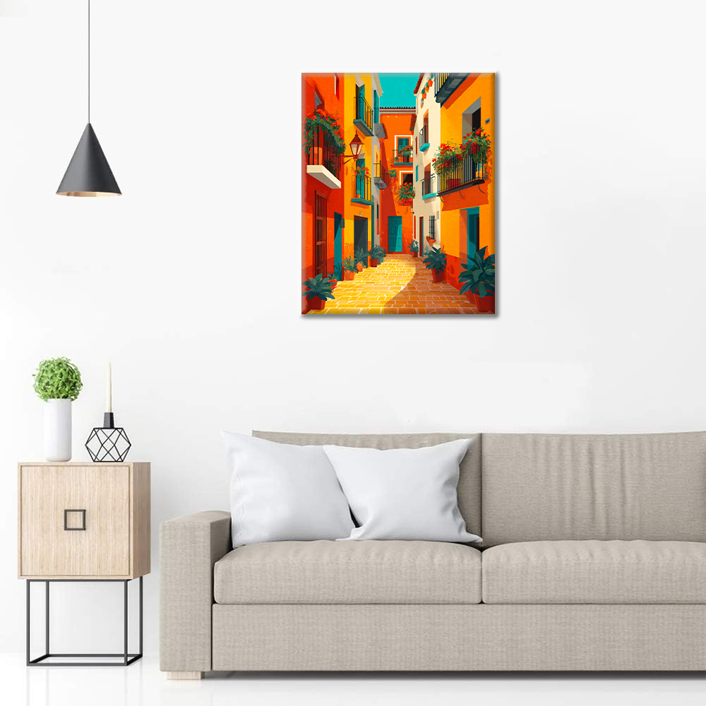 Quiet Village - Paint by Numbers