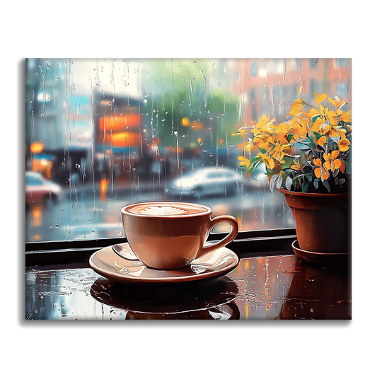 Rainy Coffee - Paint by Numbers