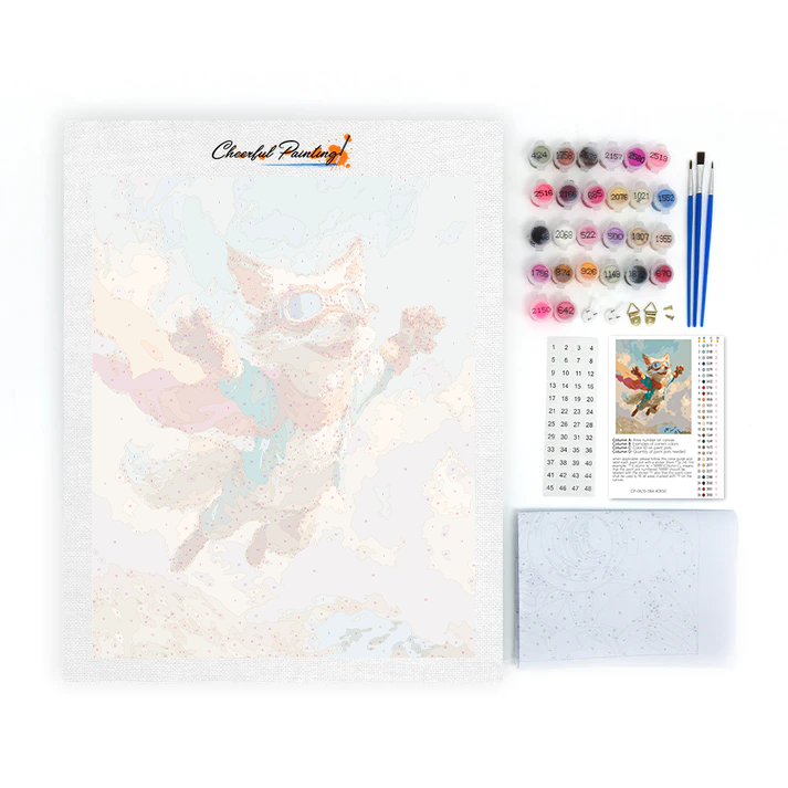 Skydiving Fox - Paint by Numbers