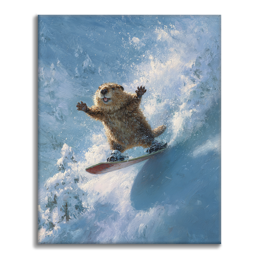 Snow Beaver - Paint by Numbers