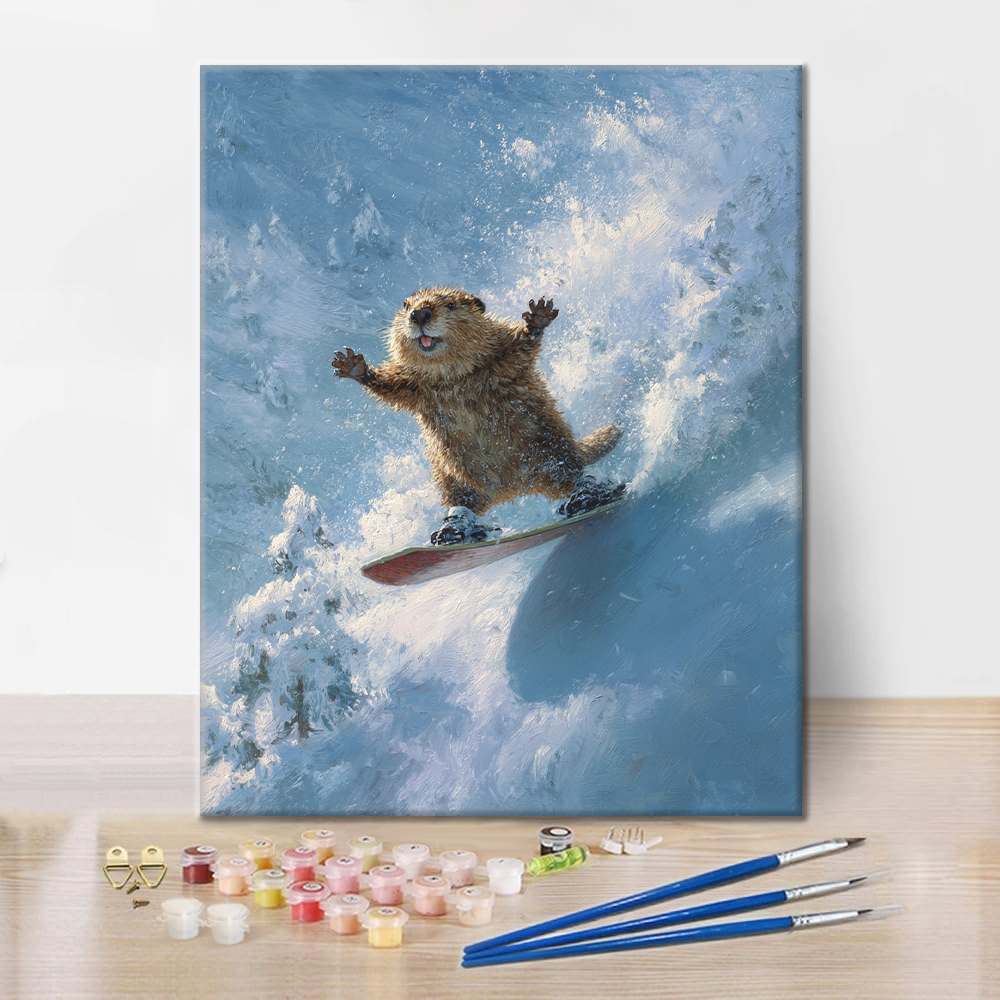 Snow Beaver - Paint by Numbers