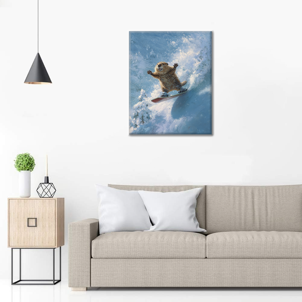 Snow Beaver - Paint by Numbers