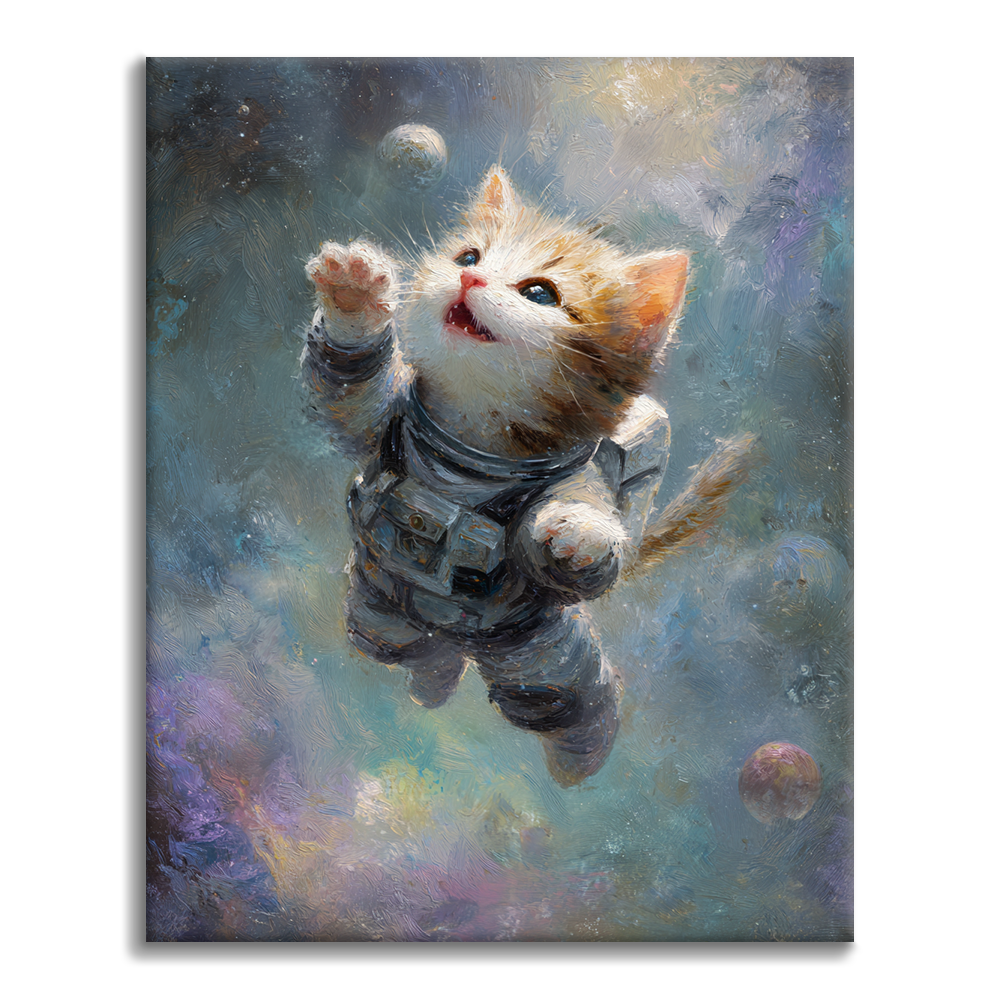 Space Kitty - Paint by Numbers