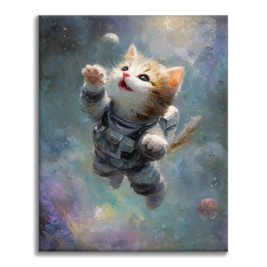 Space Kitty - Paint by Numbers