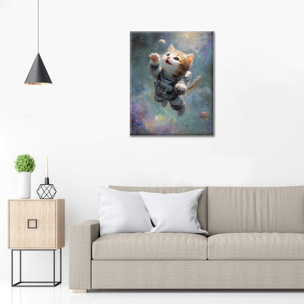Space Kitty - Paint by Numbers