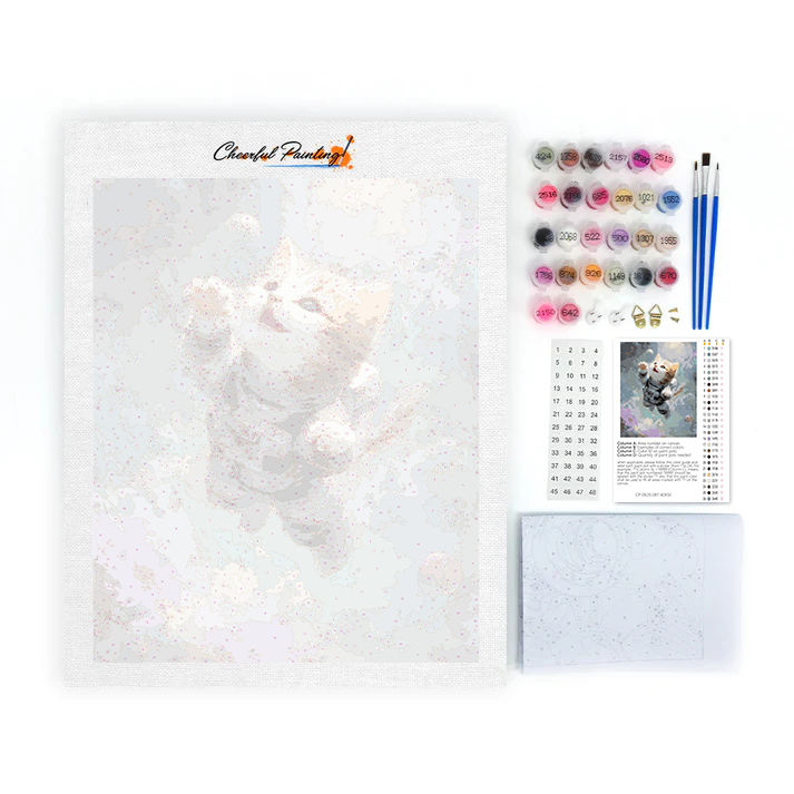 Space Kitty - Paint by Numbers