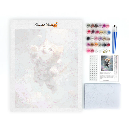 Space Kitty - Paint by Numbers