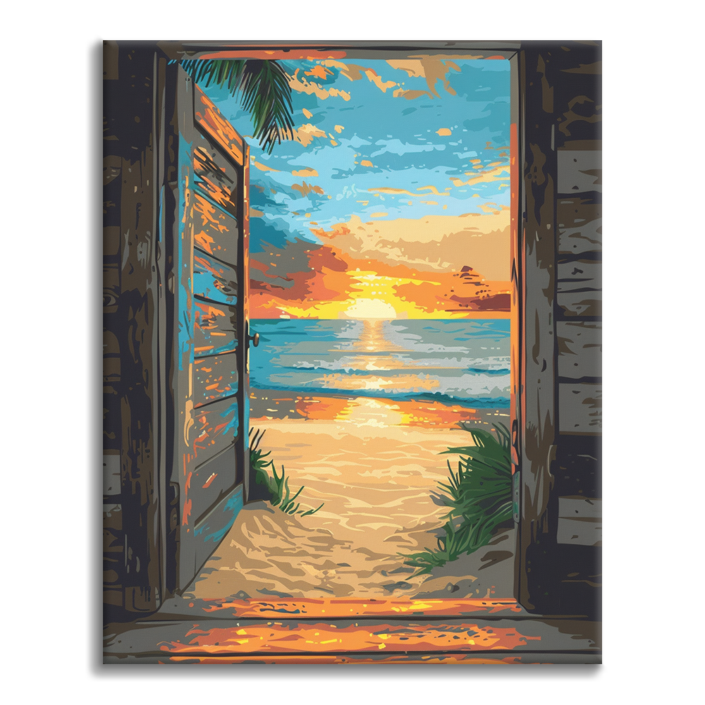 Beach Doorway - Paint by Numbers