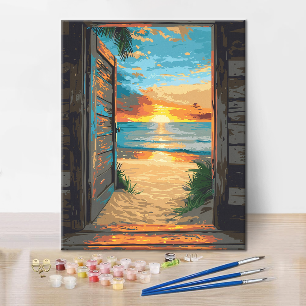 Beach Doorway - Paint by Numbers