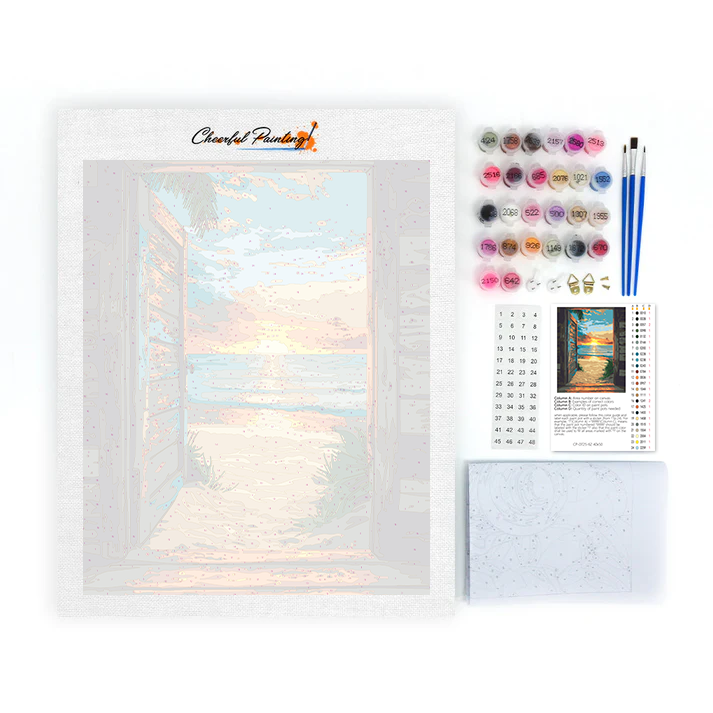 Beach Doorway - Paint by Numbers