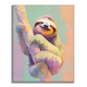Hugging Sloth - Paint by Numbers