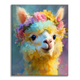 Blooming Llama - Paint by Numbers